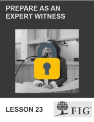 Prepare as an Expert Witness Notebook Cover Icon locked