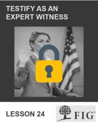 Testify as an Expert Witness Notebook Cover Icon locked